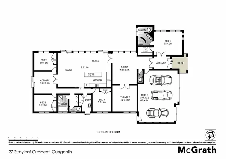 Floorplan of Homely house listing, 27 Strayleaf Crescent, Gungahlin ACT 2912