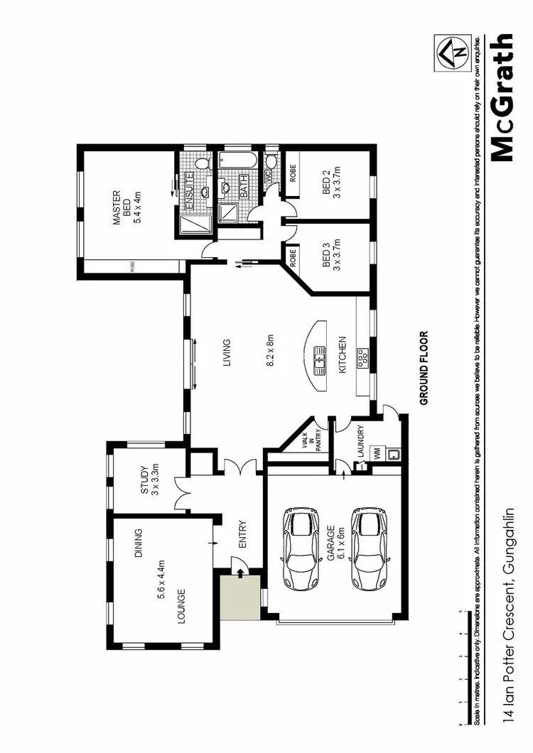 Floorplan of Homely house listing, 14 Ian Potter Crescent, Gungahlin ACT 2912