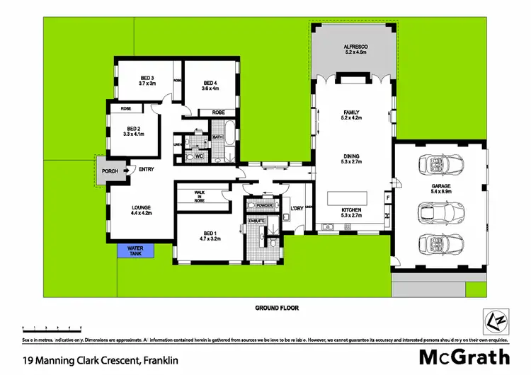Floorplan of Homely house listing, 19 Manning Clark Crescent, Franklin ACT 2913
