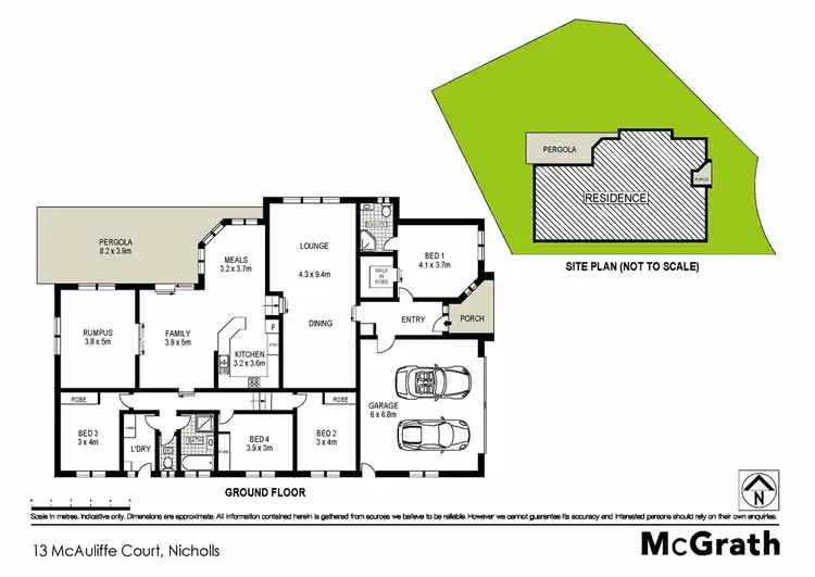 Floorplan of Homely house listing, 13 Mcauliffe Court, Nicholls ACT 2913