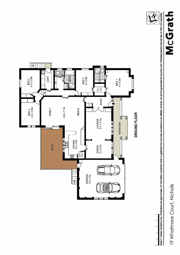 Floorplan of Homely house listing, 19 Whatmore Court, Nicholls ACT 2913