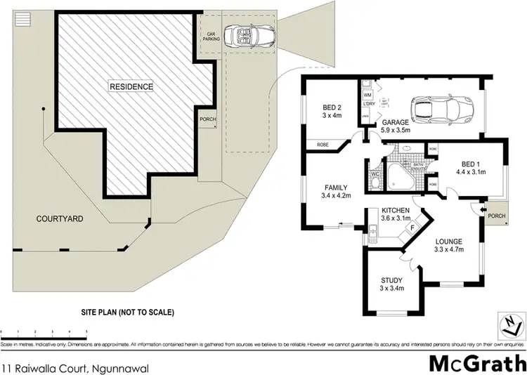 Floorplan of Homely house listing, 11 Raiwalla Court, Ngunnawal ACT 2913