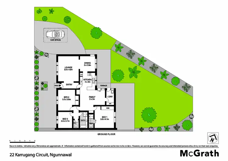 Floorplan of Homely house listing, 22 Karrugang Circuit, Ngunnawal ACT 2913