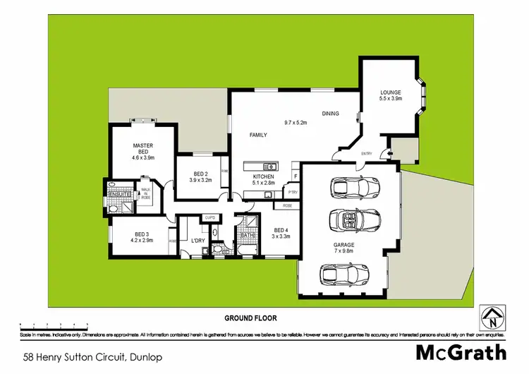 Floorplan of Homely house listing, 58 Henry Sutton Circuit, Dunlop ACT 2615