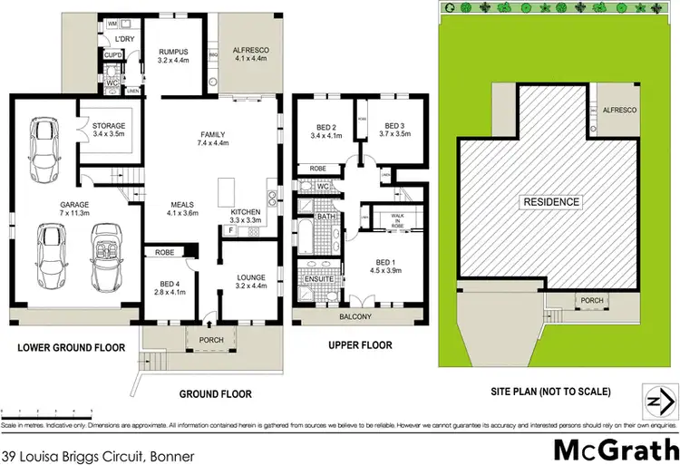 Floorplan of Homely house listing, 39 Louisa Briggs Circuit, Bonner ACT 2914