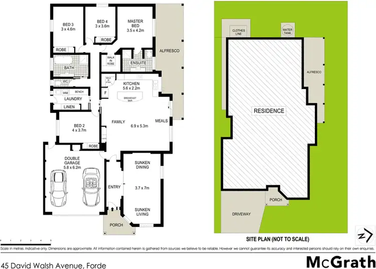 Floorplan of Homely house listing, 45 David Walsh Avenue, Forde ACT 2914