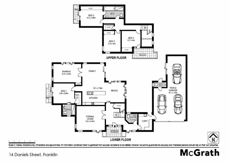 Floorplan of Homely house listing, 14 Daniels Street, Franklin ACT 2913