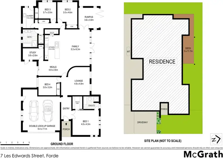 Floorplan of Homely house listing, 7 Les Edwards Street, Forde ACT 2914