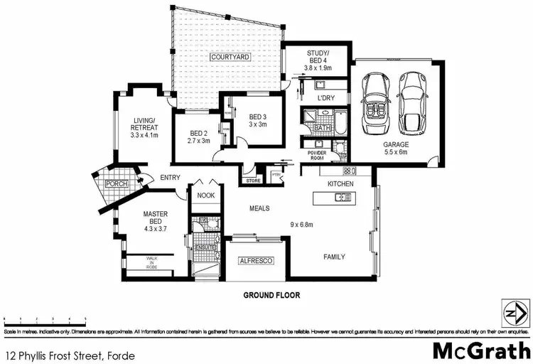 Floorplan of Homely house listing, 12 Phyllis Frost Street, Forde ACT 2914