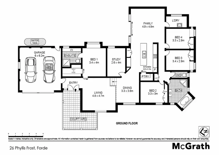Floorplan of Homely house listing, 26 Phyllis Frost Street, Forde ACT 2914