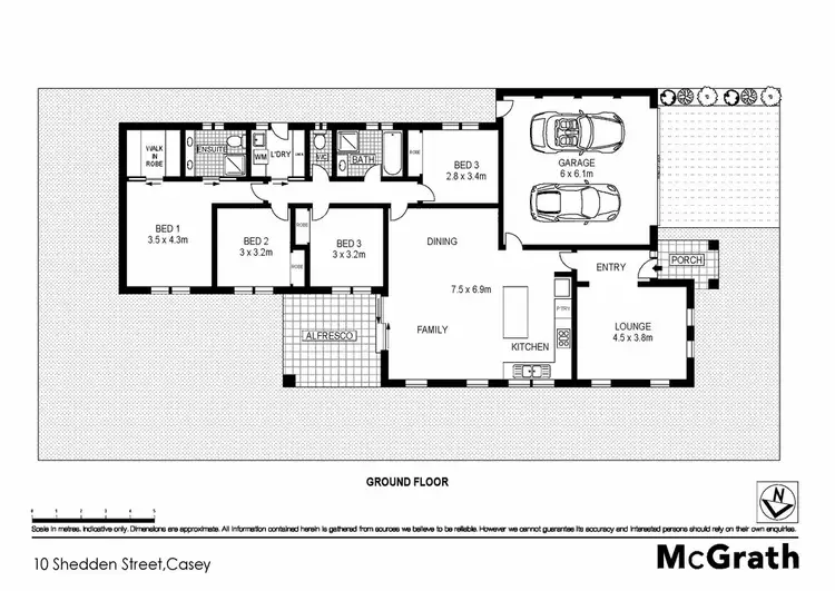 Floorplan of Homely house listing, 10 Shedden Street, Casey ACT 2913