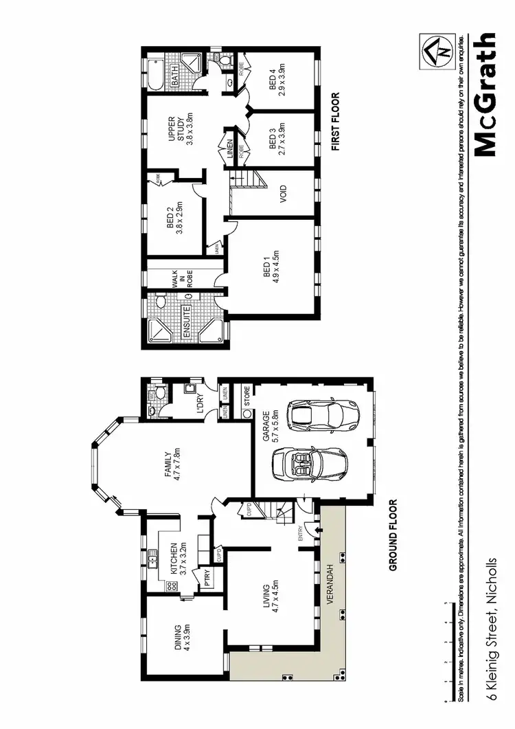 Floorplan of Homely house listing, 6 Kleinig Street, Nicholls ACT 2913