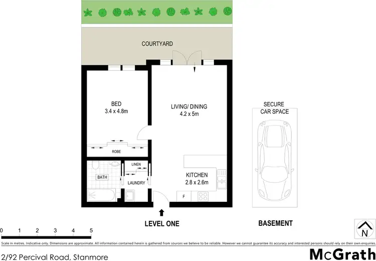 Floorplan of Homely apartment listing, 2/92 Percival Road, Stanmore NSW 2048