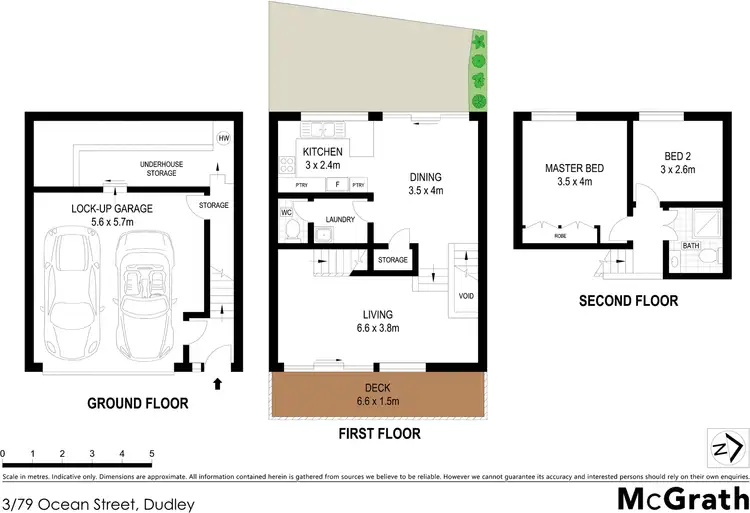 Floorplan of Homely apartment listing, 3/79 Ocean Street, Dudley NSW 2290