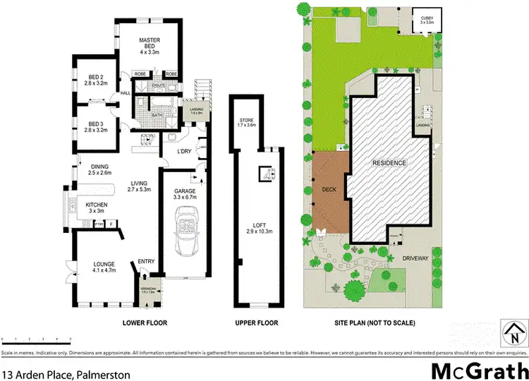Floorplan of Homely house listing, 13 Arden Place, Palmerston ACT 2913