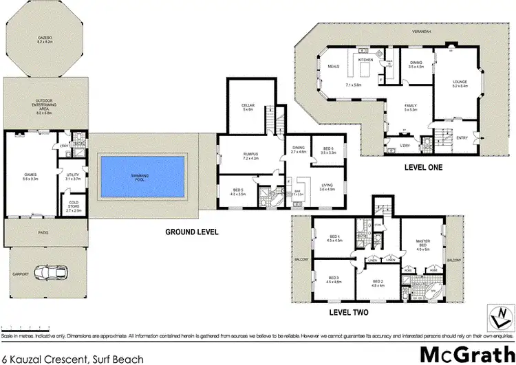 Floorplan of Homely house listing, 6 Kauzal Crescent, Surf Beach NSW 2536