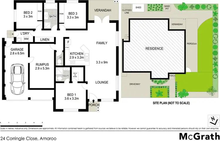 Floorplan of Homely house listing, 24 Corringle Close, Amaroo ACT 2914