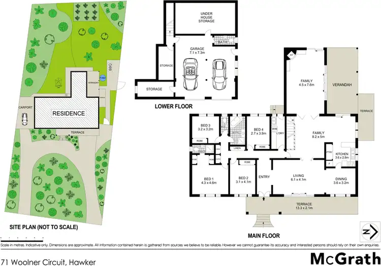Floorplan of Homely house listing, 71 Woolner Circuit, Hawker ACT 2614
