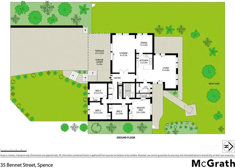Floorplan of Homely house listing, 35 Bennet Street, Spence ACT 2615