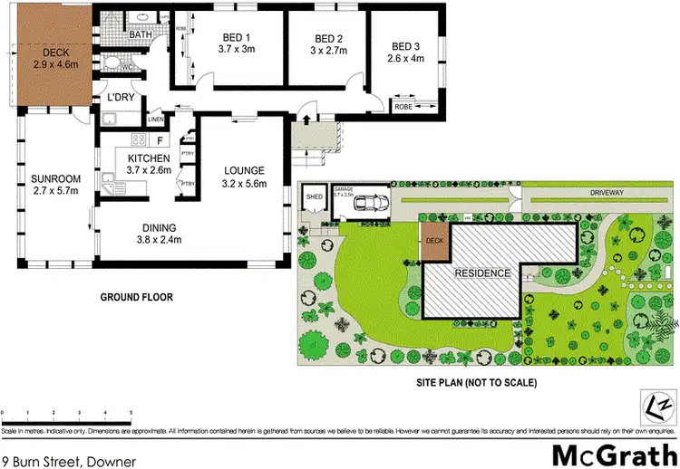 Floorplan of Homely house listing, 9 Burn Street, Downer ACT 2602