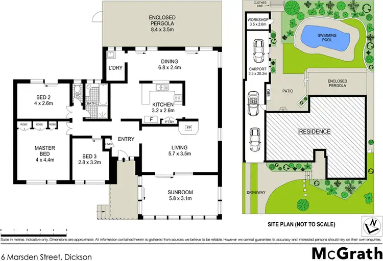 Floorplan of Homely house listing, 6 Marsden Street, Dickson ACT 2602