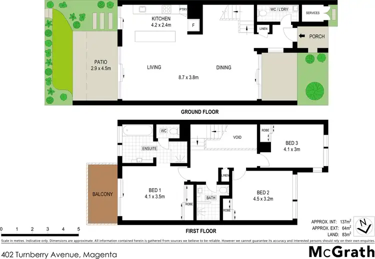 Floorplan of Homely villa listing, 402/3 Turnberry Avenue, Magenta NSW 2261