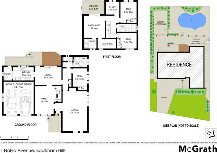 Floorplan of Homely house listing, 4 Nalya Avenue, Baulkham Hills NSW 2153