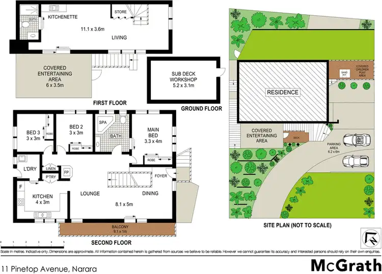 Floorplan of Homely house listing, 11 Pinetop Avenue, Narara NSW 2250
