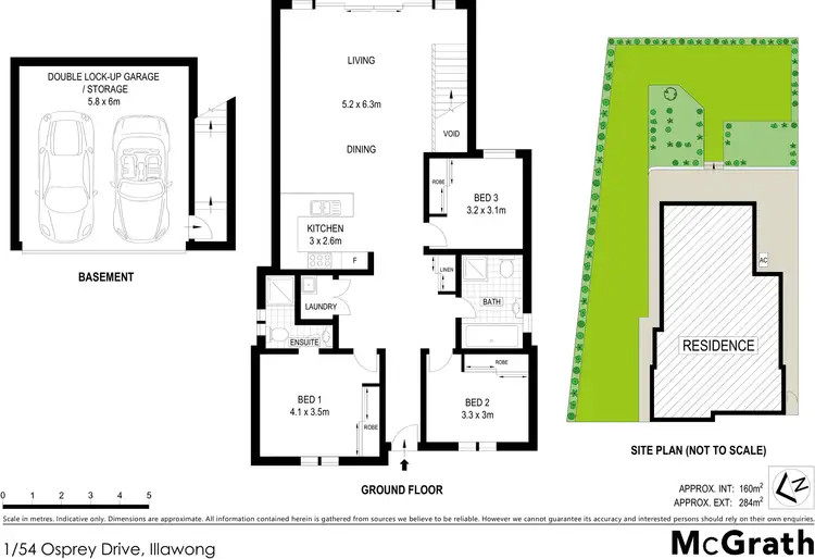 Floorplan of Homely villa listing, 1/54 Osprey Drive, Illawong NSW 2234