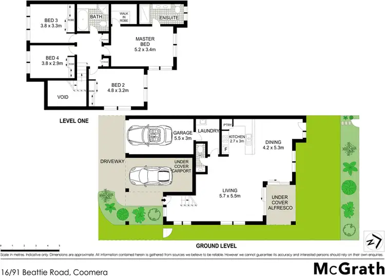 Floorplan of Homely townhouse listing, 16/91 Beattie Road, Coomera QLD 4209