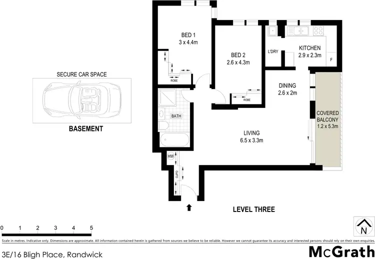 Floorplan of Homely apartment listing, 3E/16 Bligh Place, Randwick NSW 2031