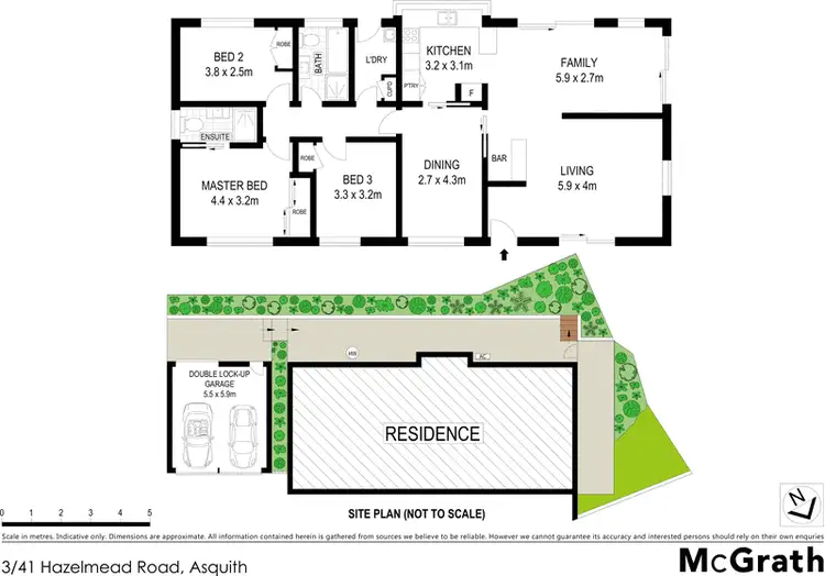 Floorplan of Homely townhouse listing, 3/41 Hazelmead Road, Asquith NSW 2077