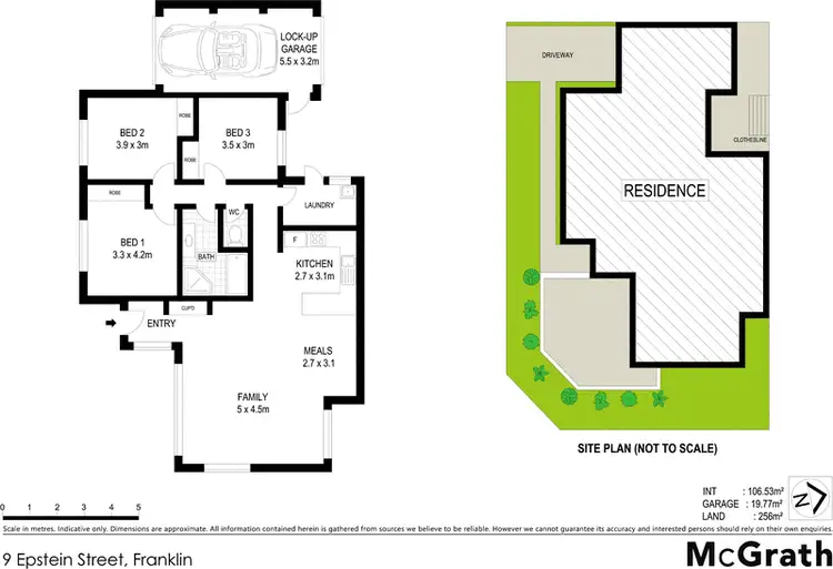 Floorplan of Homely house listing, 9 Epstein Street, Franklin ACT 2913