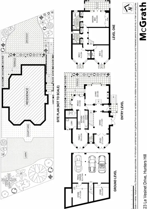 Floorplan of Homely house listing, 23 Le Vesinet Drive, Hunters Hill NSW 2110
