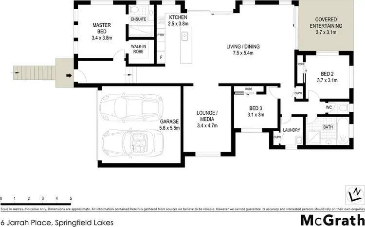 Floorplan of Homely house listing, 6 Jarrah Place, Springfield Lakes QLD 4300