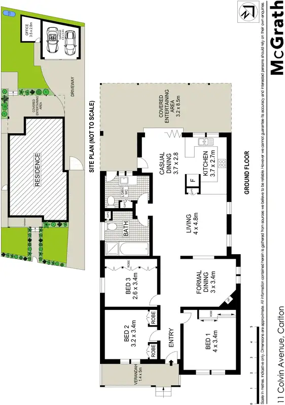 Floorplan of Homely house listing, 11 Colvin Avenue, Carlton NSW 2218