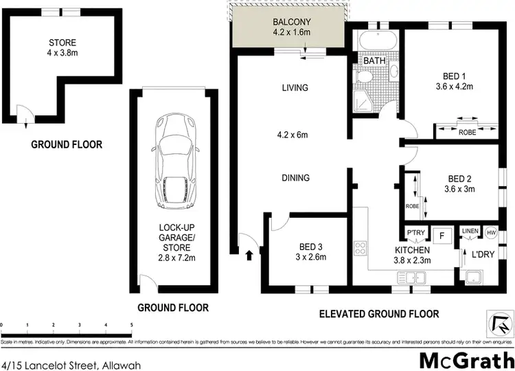 Floorplan of Homely apartment listing, 4/15 Lancelot Street, Allawah NSW 2218