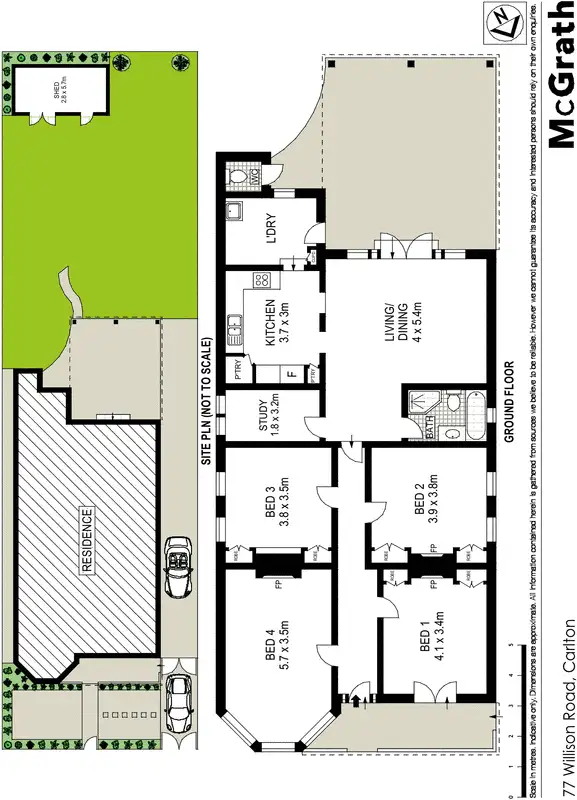 Floorplan of Homely house listing, 77 Willison Road, Carlton NSW 2218