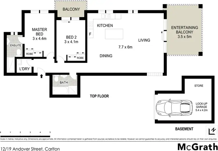Floorplan of Homely apartment listing, 12/19 Andover Street, Carlton NSW 2218