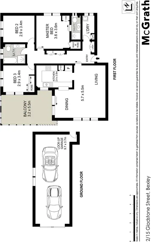 Floorplan of Homely apartment listing, 2/15 Gladstone Street, Bexley NSW 2207