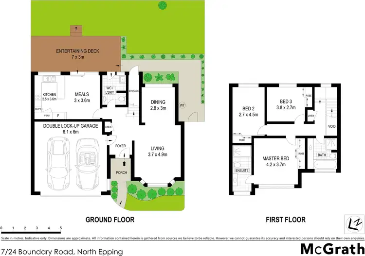 Floorplan of Homely townhouse listing, 7/24 Boundary Road, North Epping NSW 2121