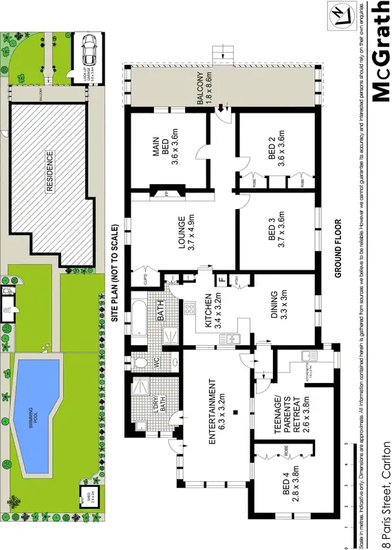 Floorplan of Homely house listing, 8 Paris Street, Carlton NSW 2218