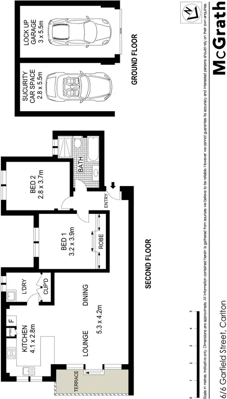 Floorplan of Homely apartment listing, 6/6 Garfield Street, Carlton NSW 2218