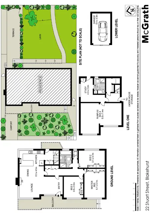 Floorplan of Homely house listing, 22 Stuart Street, Blakehurst NSW 2221