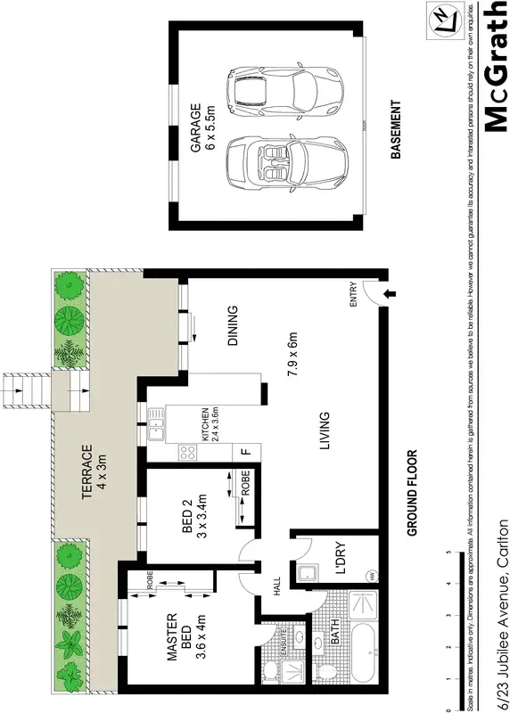 Floorplan of Homely apartment listing, 6/23 Jubilee Avenue, Carlton NSW 2218