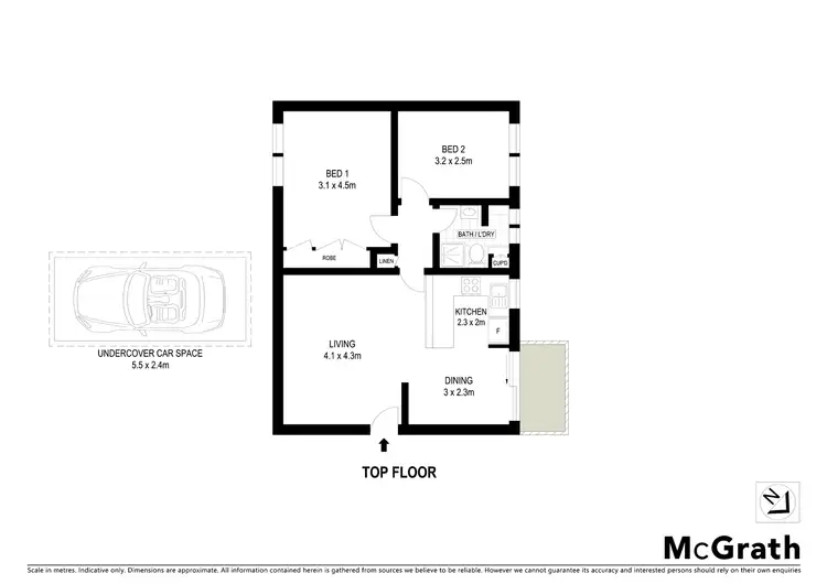 Floorplan of Homely apartment listing, 9/58 Epping Road, Lane Cove NSW 2066