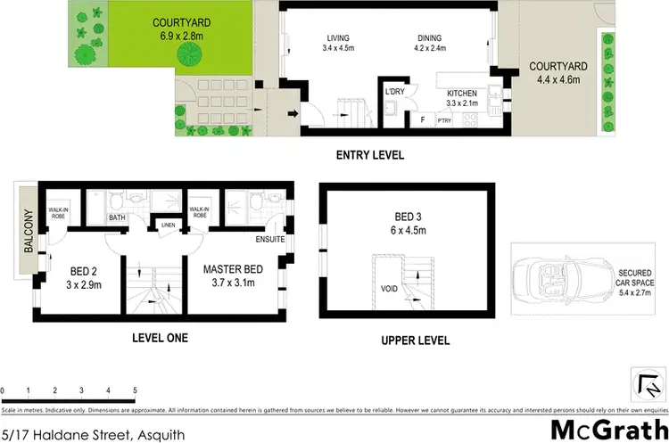 Floorplan of Homely townhouse listing, 5/17 Haldane Street, Asquith NSW 2077