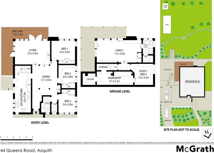 Floorplan of Homely house listing, 44 Queens Road, Asquith NSW 2077