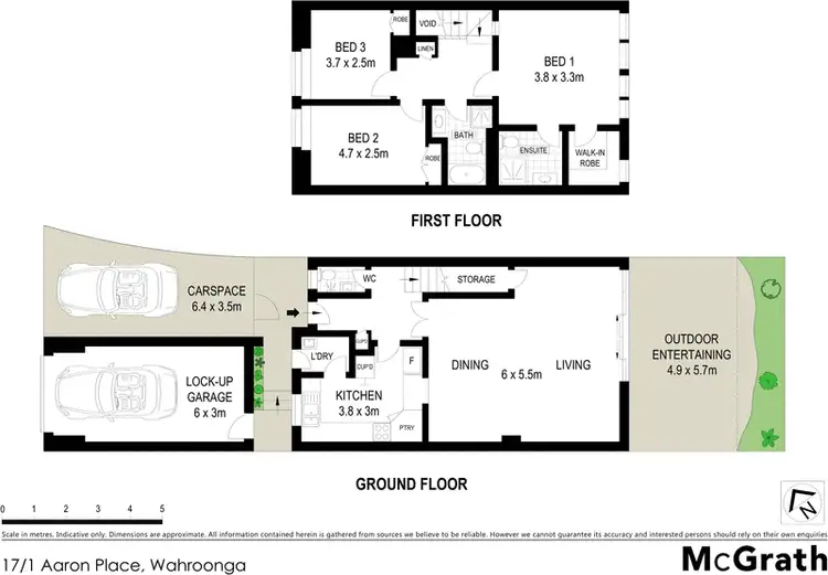 Floorplan of Homely townhouse listing, 17/1 Aaron Place, Wahroonga NSW 2076