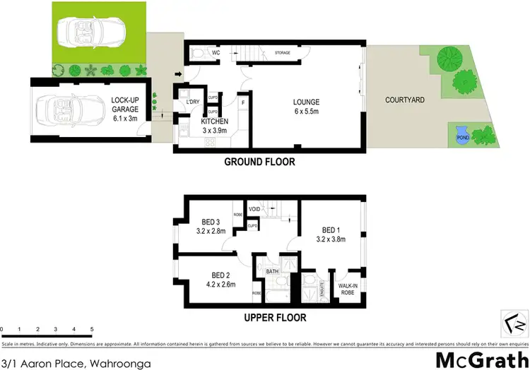 Floorplan of Homely townhouse listing, 3/1 Aaron Place, Wahroonga NSW 2076